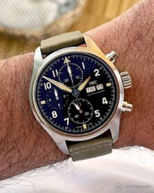 IWC Spitfire paired with Two-Piece NATO Beige | WB Original