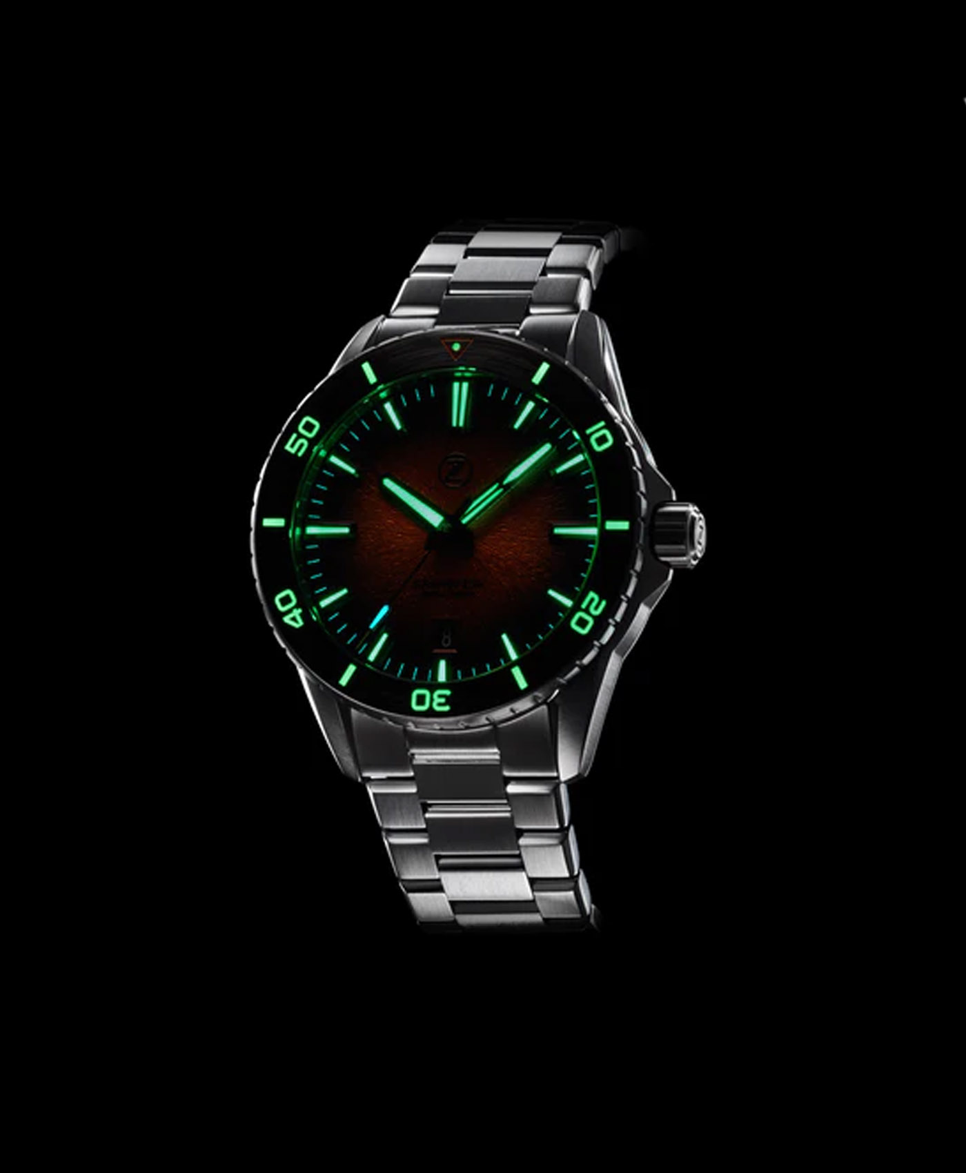 Zelos – Spearfish 40mm Diver – Forged Carbon lume