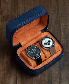 Delugs-Zip Box(Two)-Navy Orange-with watches
