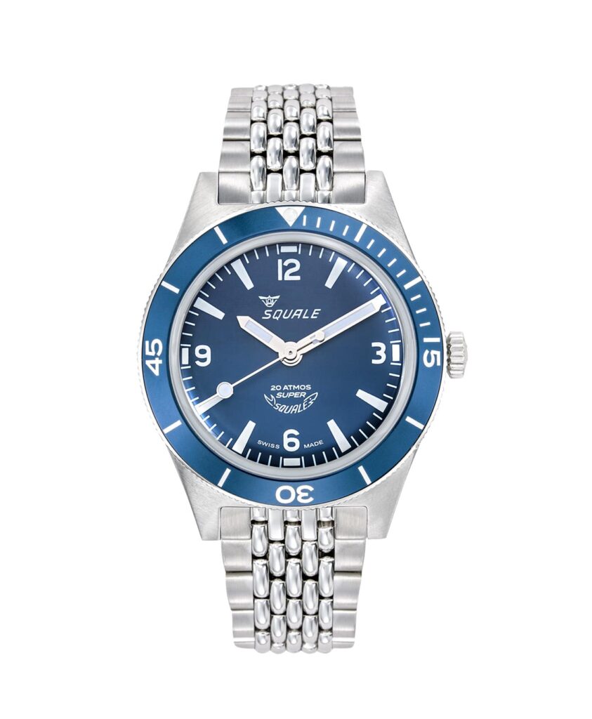 Squale - Super-Squale - Arabic Numerals Blue - Bracelet - SUPERMBLBL.AC-min