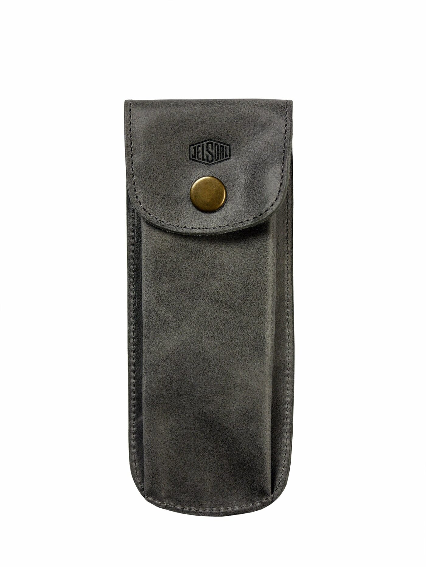 Jelsdal-Leather-Watch-Pouch-Gray-front-min