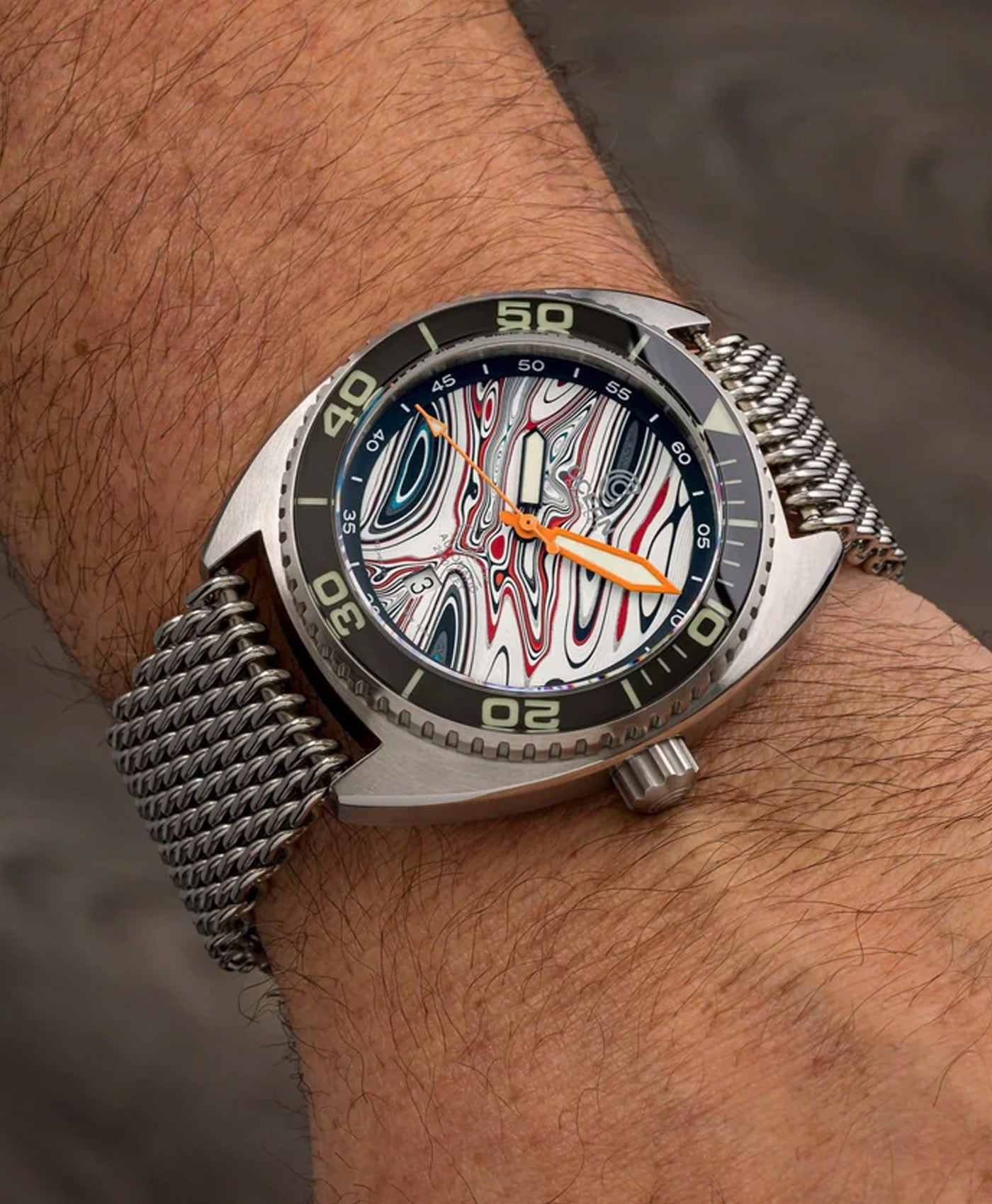 Ocean Crawler - Core Diver - Fordite - Type B-wrist shot-min