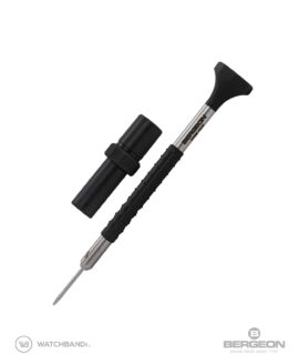 Bergeon - 6899-AT - Screwdriver - Blade 1 mm - Black - With spare blades-min