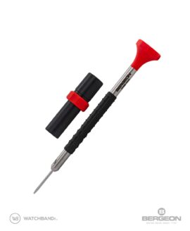 Bergeon - 6899-AT - Screwdriver - Blade 1,2 mm - Red - With spare blades-min