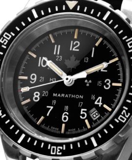 Marathon-41mm-Official-Maple-Large-Divers-Automatic-GSAR-tritium-tubes-dial-close-up