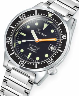 Squale - 1521 Black Classic - Polished - Bracelet - 1521CL.SQ20L - close up-min