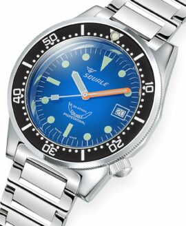 Squale - 1521 Blue Ray - Polished - Bracelet - 1521PROFD.SQ20L - close up-min