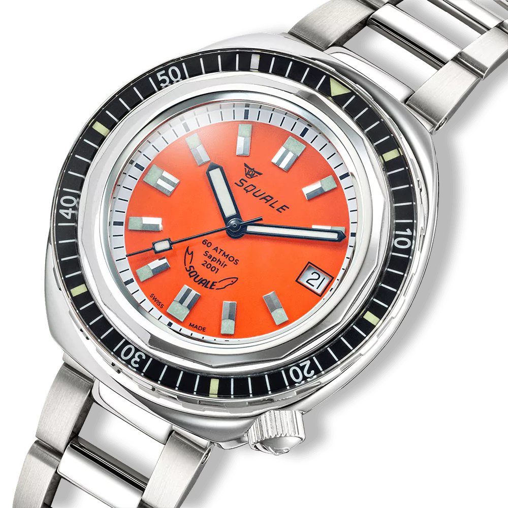 Squale - 2001 - Reverse Orange - 2001BKOR.AC-Close up