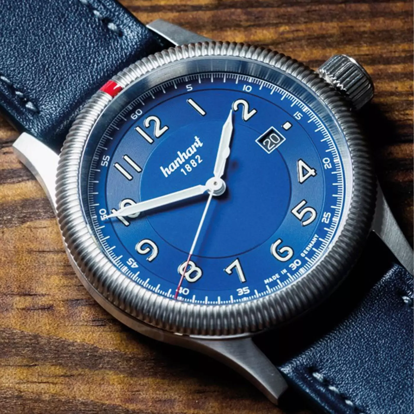 hanhart-pioneer-one-blue-42-mm-black-leather
