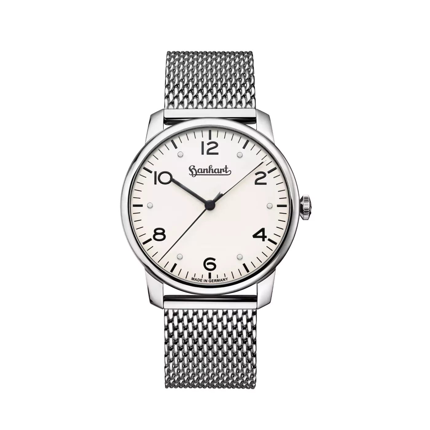 hanhart-pioneer-silva-white-385-mm-metal-bracelet
