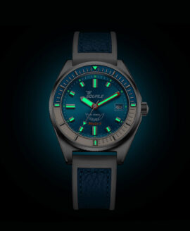Squale - Matic S Light Blue - MATICLBWLB - HydroLeather Watch Strap-lume