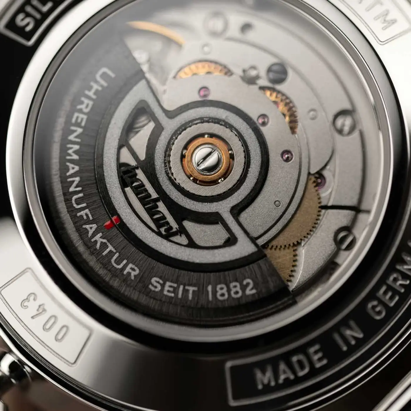 Hanhart - PIONEER Silva - case back Hanhart - PIONEER Silva - case back