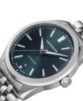 Vandaag - Baas - Harmonie - Steel Bracelet - Green Date - close up