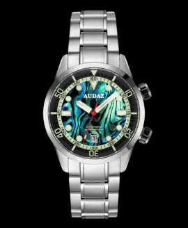 Abalone dials have natural textures giving each dial a unique appearance and characteristic, so each dial is different from each other and the images.