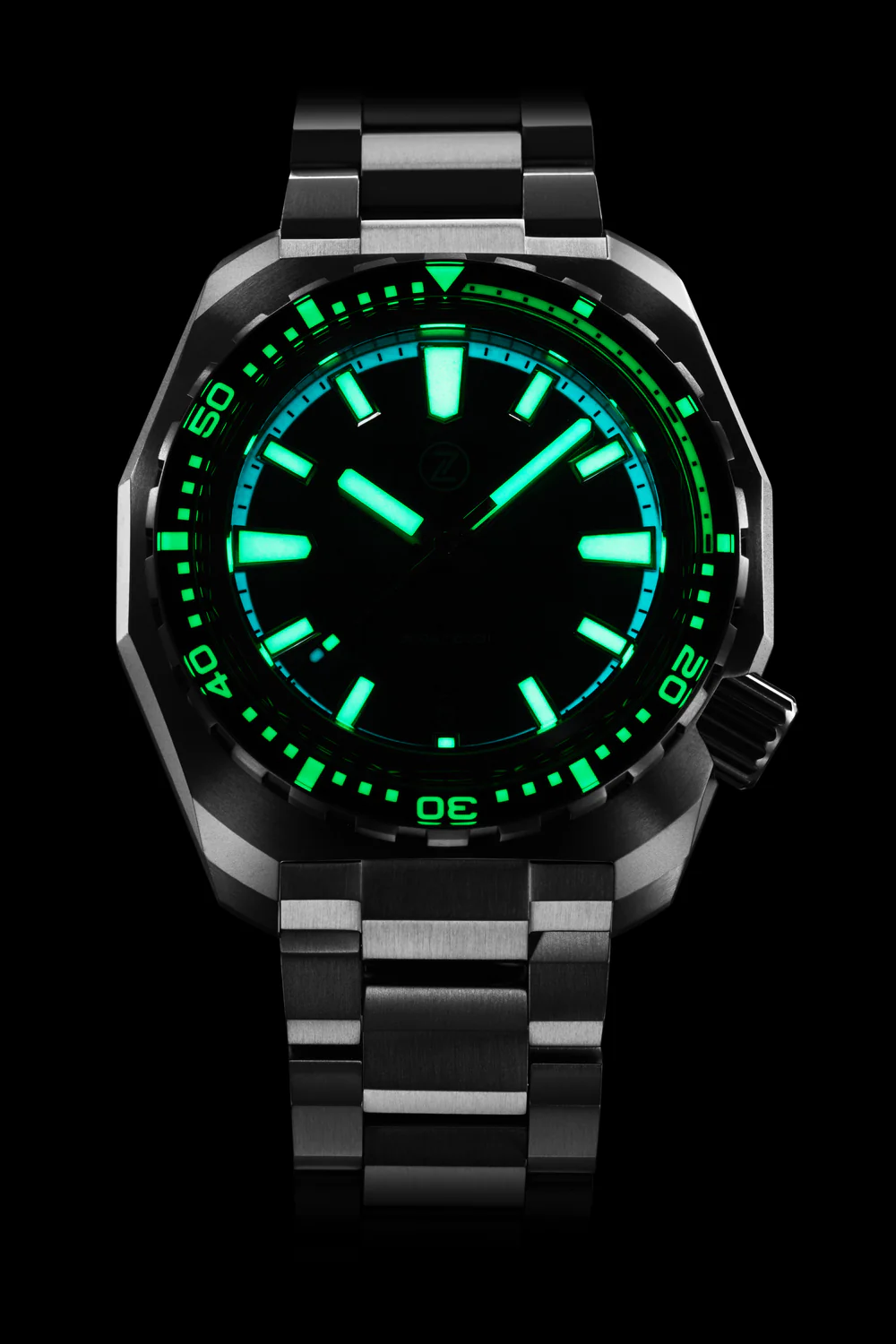 Zelos Hammerhead Lume watch