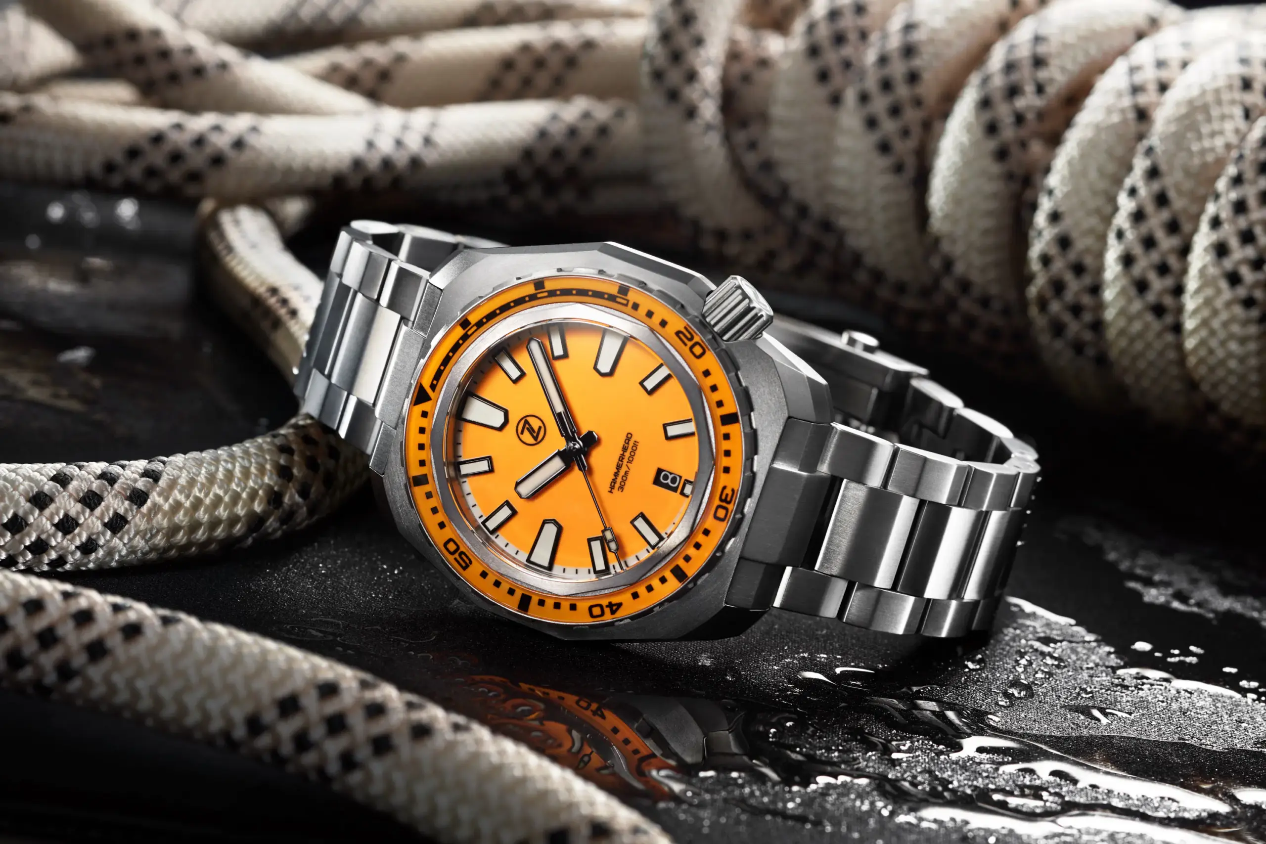 Zelos hammerhead mood shot yellow dial